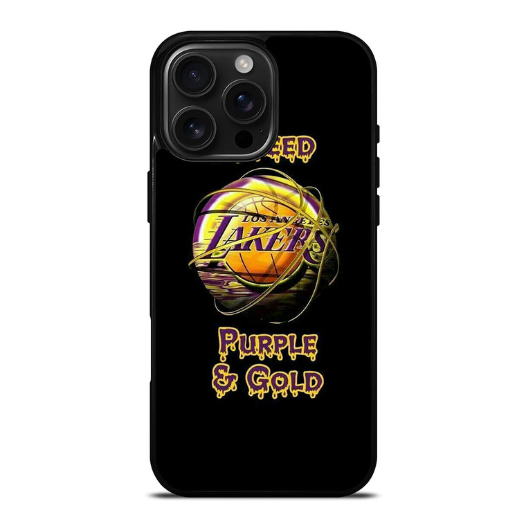 LA LAKERS NBA PURPLE AND GOLD iPhone 16 Pro Max Case Cover LA LAKERS NBA PURPLE AND GOLD iPhone 16 Pro Max Case Cover