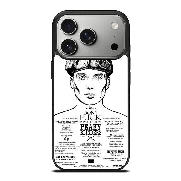 DONT FUCK WITH PEAKY BLINDERS iPhone 17 Pro Case Cover DONT FUCK WITH PEAKY BLINDERS iPhone 17 Pro Case Cover