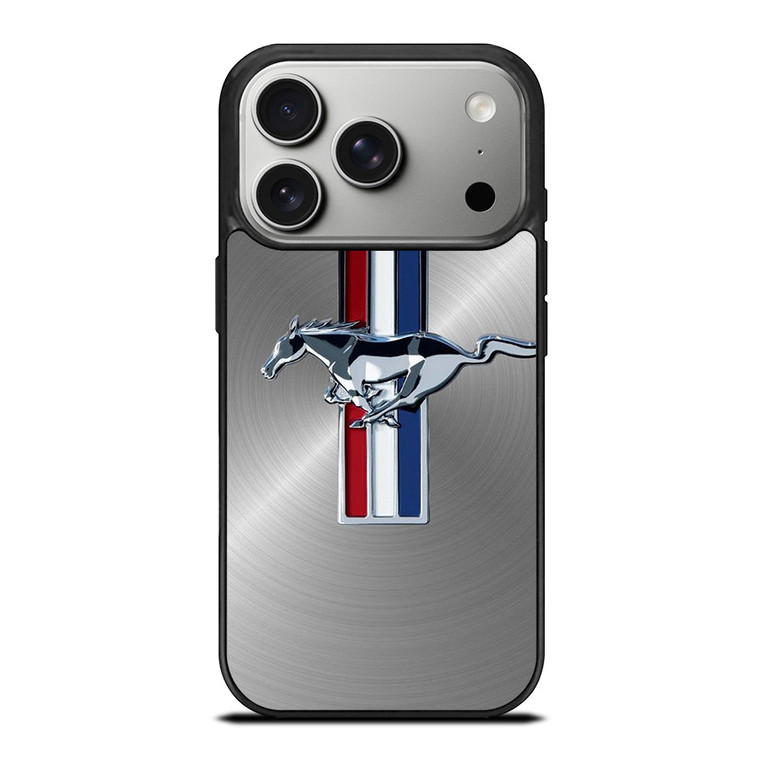 FORD MUSTANG METAL EMBLEM LOGO iPhone 17 Pro Case Cover FORD MUSTANG METAL EMBLEM LOGO iPhone 17 Pro Case Cover