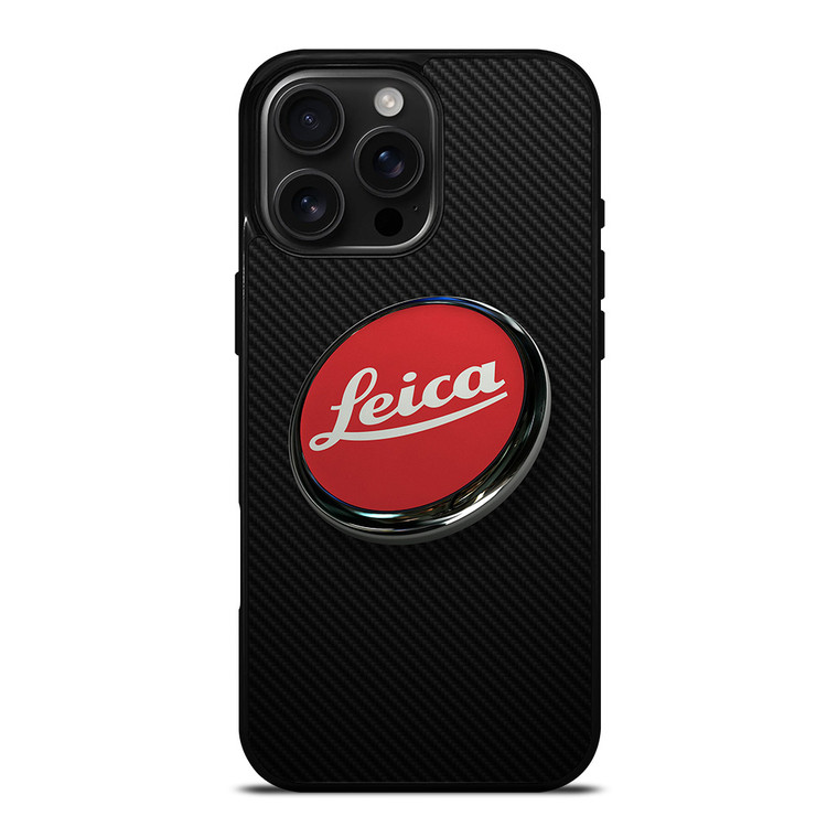 LEICA CAMERA LOGO CARBON iPhone 16 Pro Max Case Cover LEICA CAMERA LOGO CARBON iPhone 16 Pro Max Case Cover