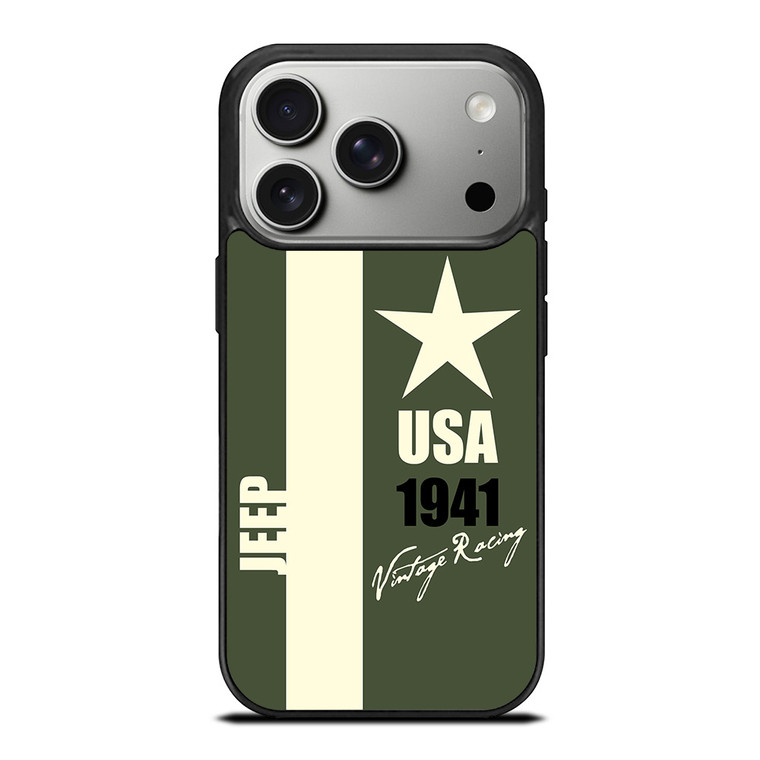 JEEP VINTAGE RACING iPhone 17 Pro Case Cover JEEP VINTAGE RACING iPhone 17 Pro Case Cover