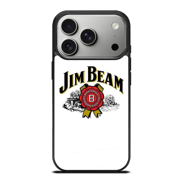 JIM BEAM WHISKEY LOGO WHITE iPhone 17 Pro Case Cover