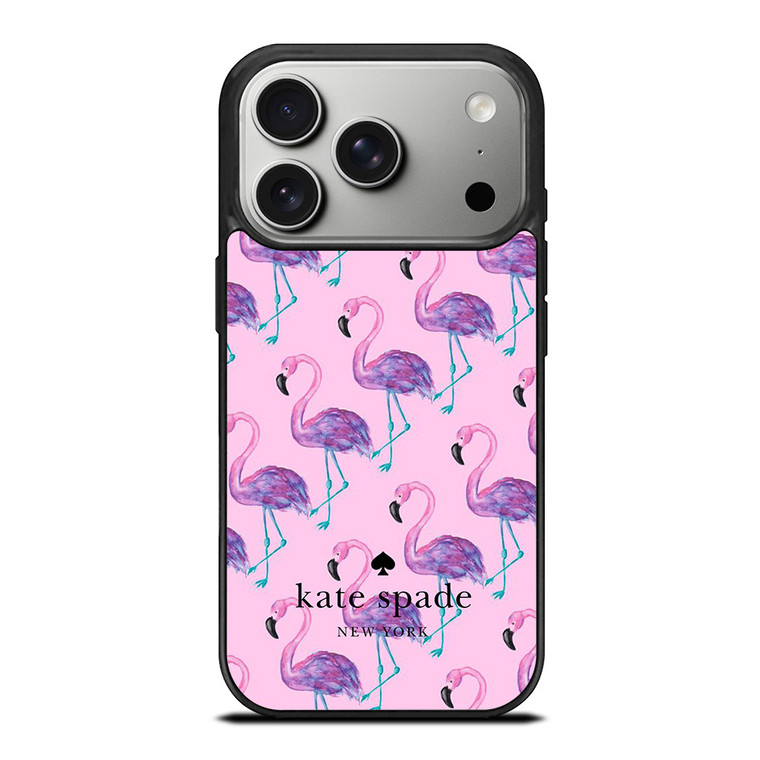 KATE SPADE NEW YORK LOGO FLAMENGOS PATTERN iPhone 17 Pro Case Cover