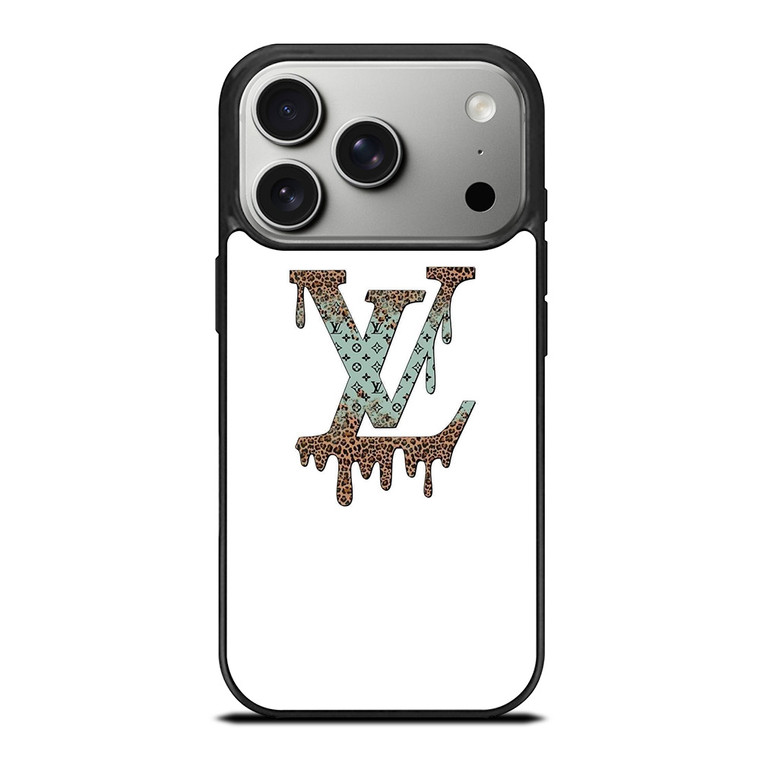 LOUIS VUITTON LV MELTING LOGO PATTERN iPhone 17 Pro Case Cover LOUIS VUITTON LV MELTING LOGO PATTERN iPhone 17 Pro Case Cover