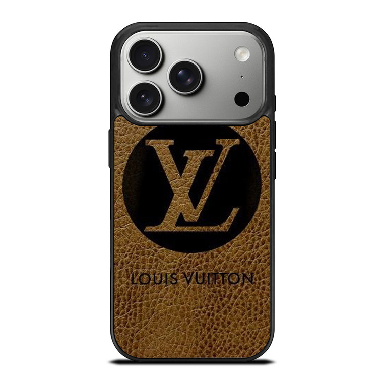 LOUIS VUITTON PARIS LV LOGO LEATHER iPhone 17 Pro Case Cover LOUIS VUITTON PARIS LV LOGO LEATHER iPhone 17 Pro Case Cover