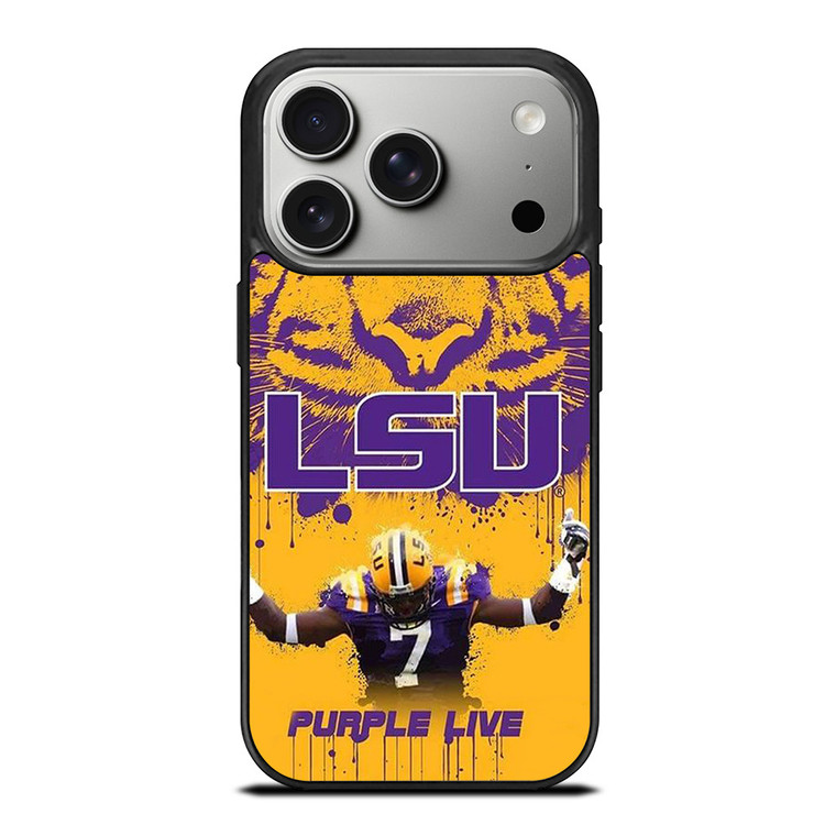 LSU TIGERS LOUISIANA STATE UNIVERSITY PURPLE LIVE iPhone 17 Pro Case Cover LSU TIGERS LOUISIANA STATE UNIVERSITY PURPLE LIVE iPhone 17 Pro Case Cover