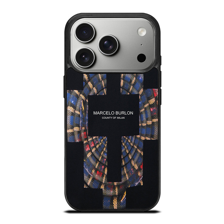 MARCELO BURLON COUNTY OF MILAN LOGO iPhone 17 Pro Case Cover MARCELO BURLON COUNTY OF MILAN LOGO iPhone 17 Pro Case Cover