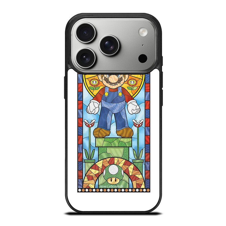 MARIO BROSS NINTENDO GLASS ART iPhone 17 Pro Case Cover MARIO BROSS NINTENDO GLASS ART iPhone 17 Pro Case Cover