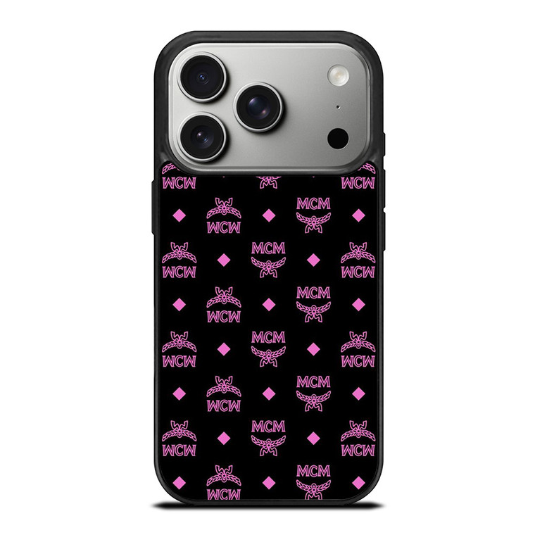 MCM WORLD LOGO BLACK PINK ICON iPhone 17 Pro Case Cover