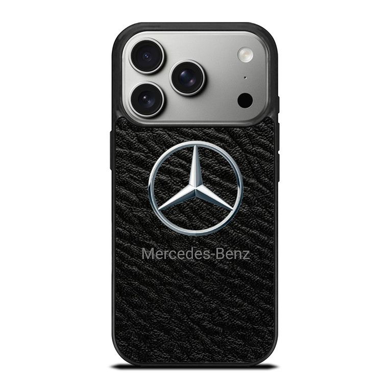 MERCEDES BENZ LOGO ON LEATHER iPhone 17 Pro Case Cover MERCEDES BENZ LOGO ON LEATHER iPhone 17 Pro Case Cover