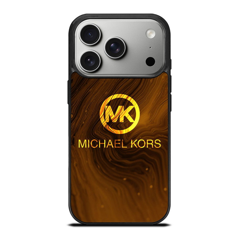 MICHAEL KORS GOLDEN MARBLE LOGO ICON iPhone 17 Pro Case Cover