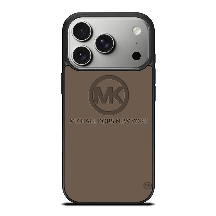 MICHAEL KORS NEW YORK LOGO BROWN iPhone 17 Pro Case Cover