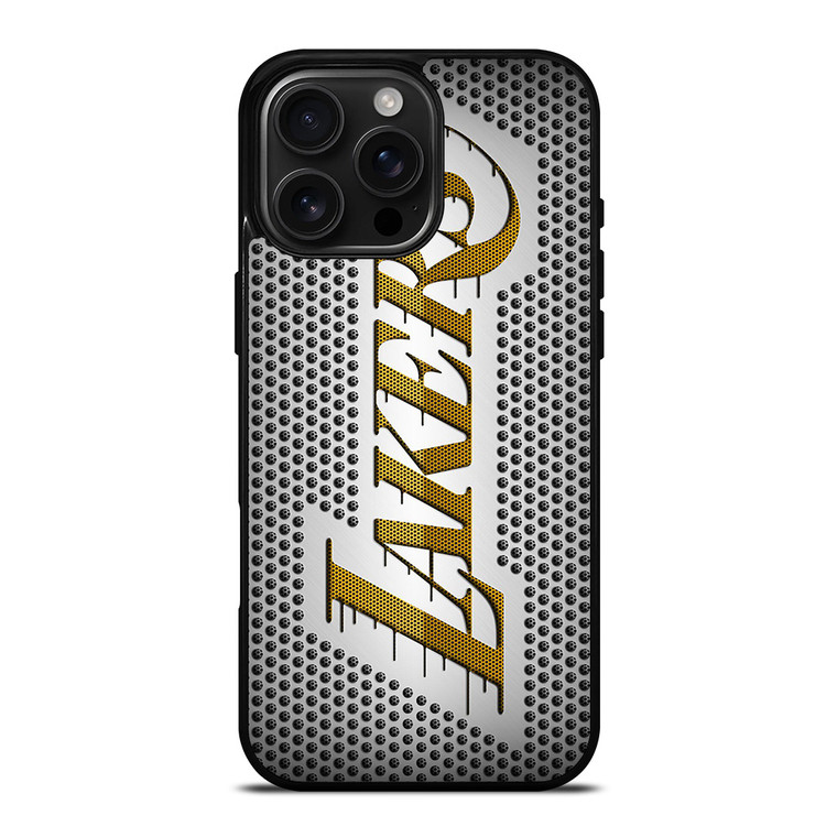 LOS ANGELES LAKERS METAL LOGO iPhone 16 Pro Max Case Cover