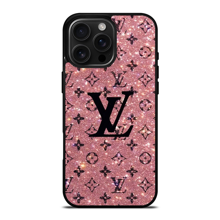 LOUIS VUITTON LV LOGO PINK SPARKLE iPhone 16 Pro Max Case Cover LOUIS VUITTON LV LOGO PINK SPARKLE iPhone 16 Pro Max Case Cover