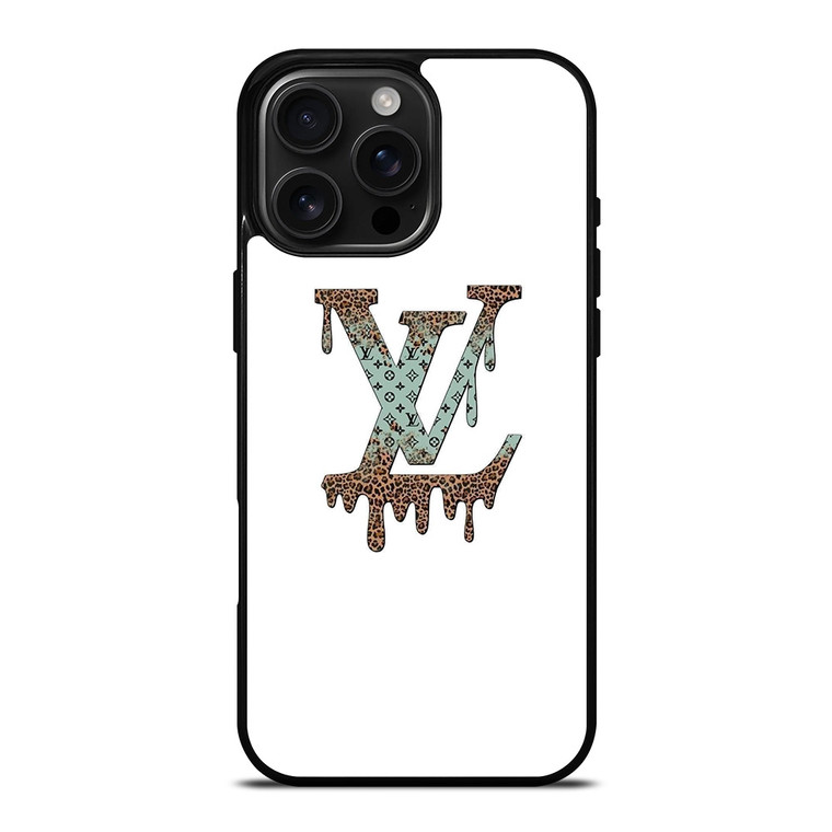 LOUIS VUITTON LV MELTING LOGO PATTERN iPhone 16 Pro Max Case Cover LOUIS VUITTON LV MELTING LOGO PATTERN iPhone 16 Pro Max Case Cover