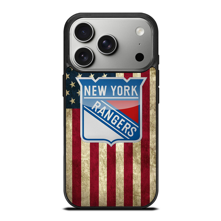 NEW YORK RANGERS NHL AMERICAN FLAG iPhone 17 Pro Case Cover
