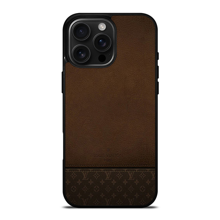 LOUIS VUITTON PARIS LV LOGO LEATHER BAG iPhone 16 Pro Max Case Cover LOUIS VUITTON PARIS LV LOGO LEATHER BAG iPhone 16 Pro Max Case Cover