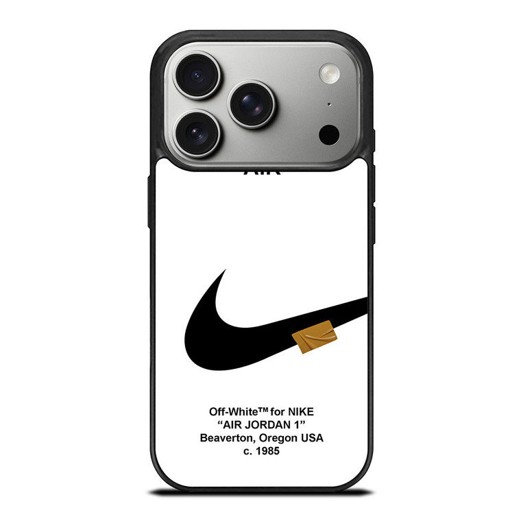 NIKE AIR JORDAN 1 OFF WHITE iPhone 17 Pro Case Cover