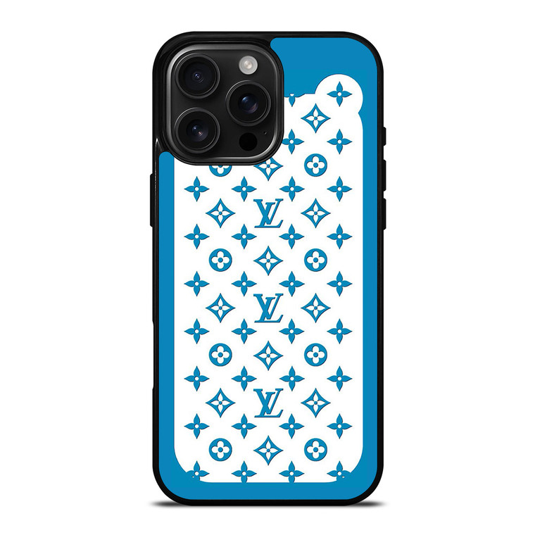 LOUIS VUITTON PATERN ICON LOGO BLUE iPhone 16 Pro Max Case Cover LOUIS VUITTON PATERN ICON LOGO BLUE iPhone 16 Pro Max Case Cover