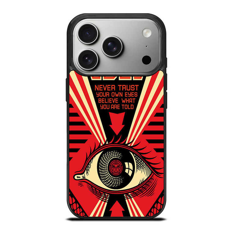 OBEY NEVER TRUST YOUR OWN EYES iPhone 17 Pro Case Cover
