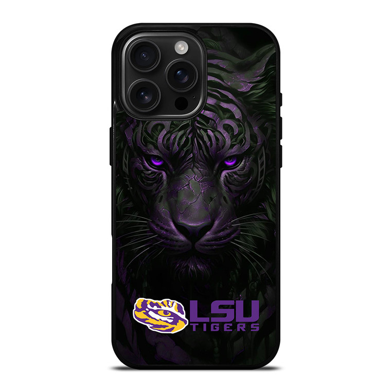 LSU TIGERS LOGO UNIVERSITY FOOTBALL TEAM ICON iPhone 16 Pro Max Case Cover