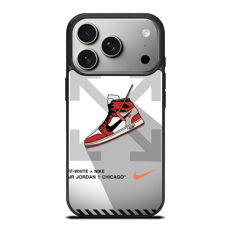 OFF WHITE NIKE AIR JORDAN CHICAGO iPhone 17 Pro Case Cover