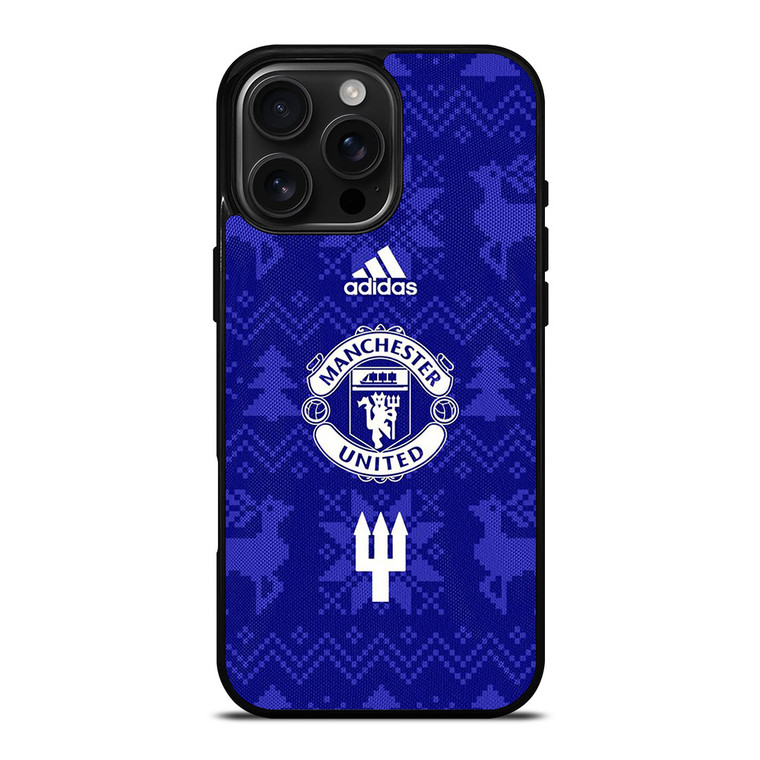 MANCHESTER UNITED FC LOGO FOOTBALL BLUE ICON iPhone 16 Pro Max Case Cover MANCHESTER UNITED FC LOGO FOOTBALL BLUE ICON iPhone 16 Pro Max Case Cover