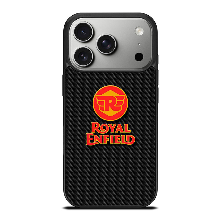 ROYAL ENFIELD MODERN LOGO CARBON iPhone 17 Pro Case Cover