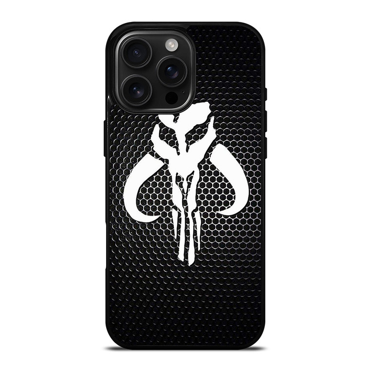 MANDALORIAN METAL CARBON LOGO iPhone 16 Pro Max Case Cover