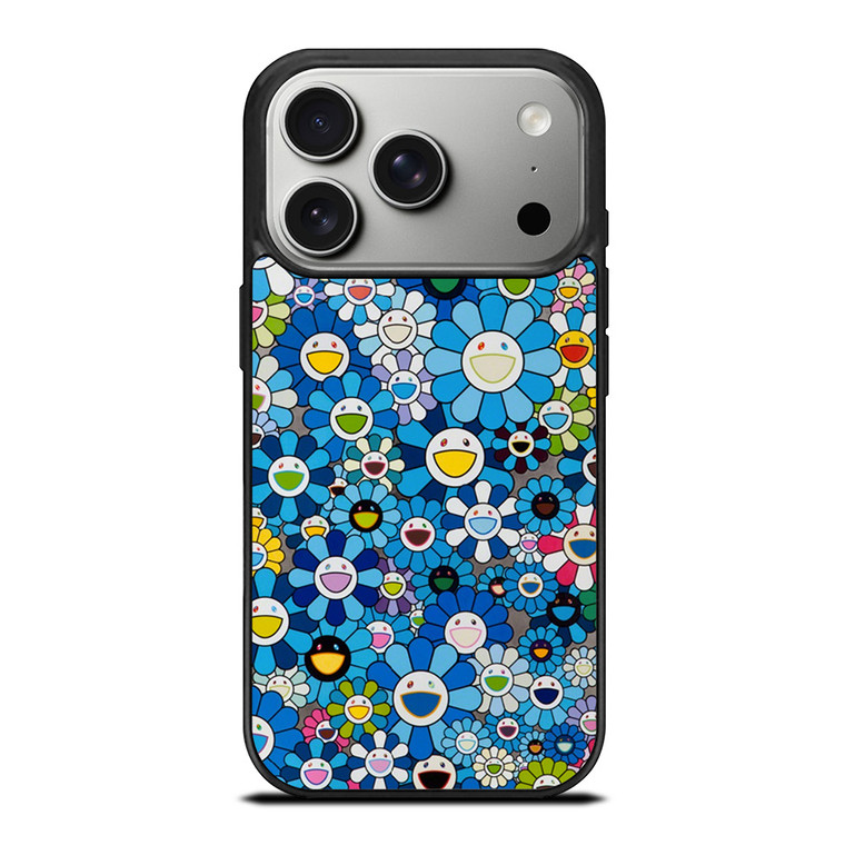 TAKASHI MURAKAMI FLOWERS BLUE iPhone 17 Pro Case Cover