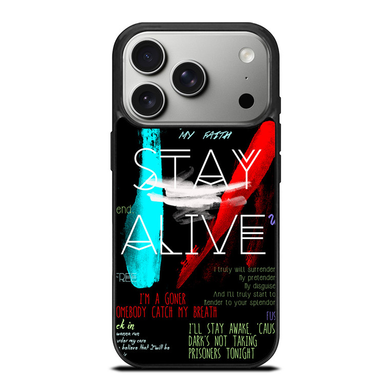 TWENTY ONE PILOTS STAY ALIVE iPhone 17 Pro Case Cover TWENTY ONE PILOTS STAY ALIVE iPhone 17 Pro Case Cover