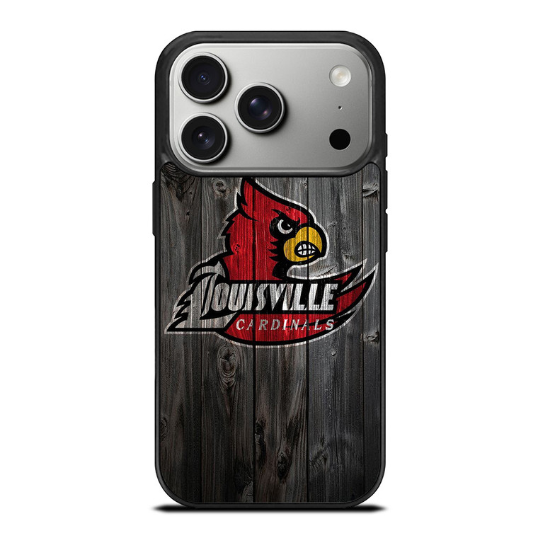 UNIVERSITY OF LOUISVILLE CARDINALS WOOD iPhone 17 Pro Case Cover UNIVERSITY OF LOUISVILLE CARDINALS WOOD iPhone 17 Pro Case Cover