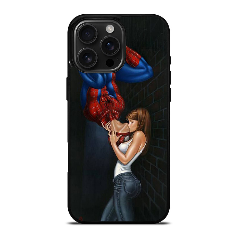MARY JANE SPIDERMAN KISSING iPhone 16 Pro Max Case Cover