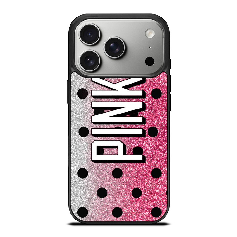 VICTORIA'S SECRET PINK LOGO SPARKLE iPhone 17 Pro Case Cover