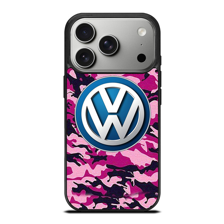 VW VOLKSWAGEN PINK CAMO iPhone 17 Pro Case Cover VW VOLKSWAGEN PINK CAMO iPhone 17 Pro Case Cover