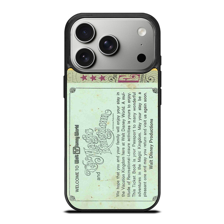WORLD DISNEY TICKET BOOK iPhone 17 Pro Case Cover