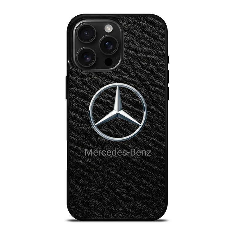 MERCEDES BENZ LOGO ON LEATHER iPhone 16 Pro Max Case Cover
