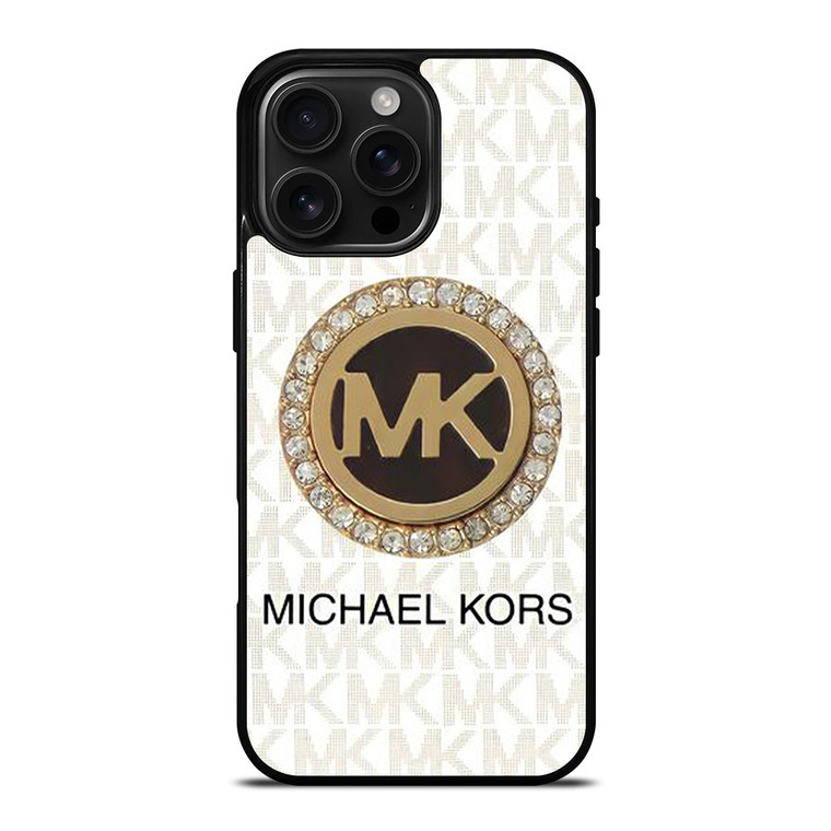 MICHAEL KORS MK LOGO DIAMOND iPhone 16 Pro Max Case Cover