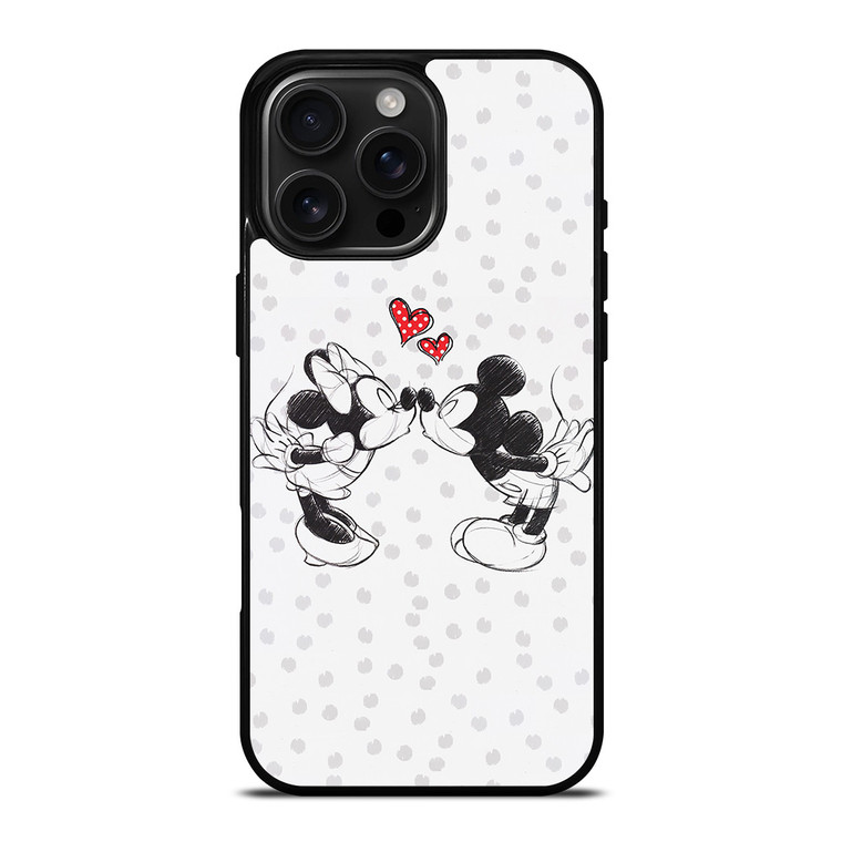 MICKEY AND MINIE MOUSE KISSING Disney iPhone 16 Pro Max Case Cover