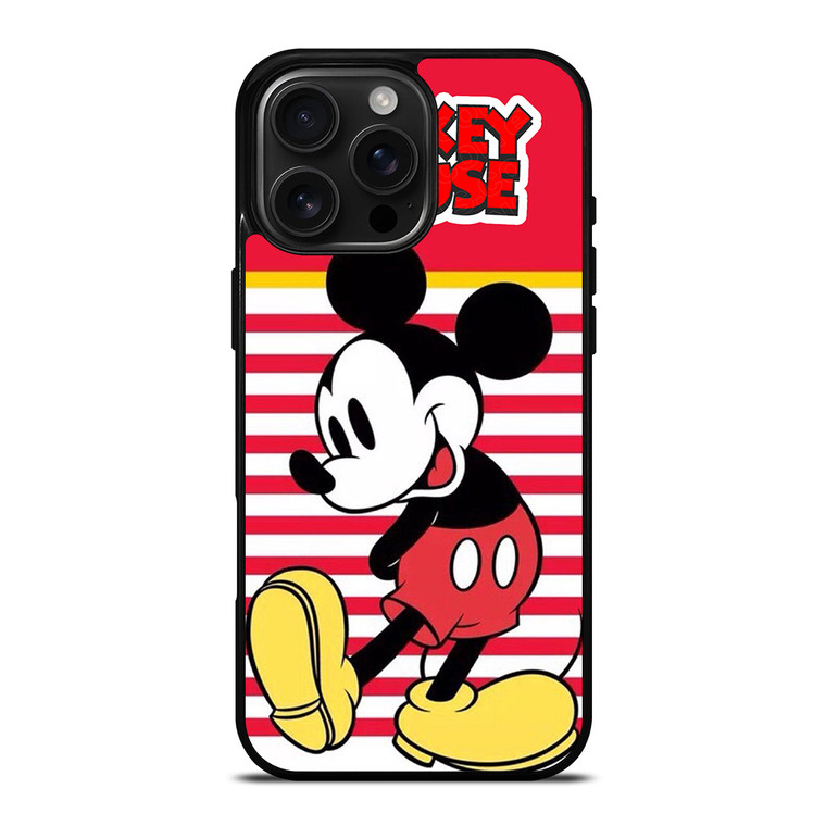 MICKEY MOUSE STRIPE DISNEY iPhone 16 Pro Max Case Cover