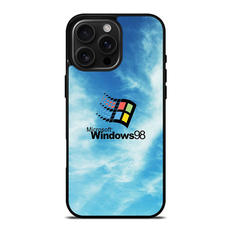 MICROSOFT WINDOWS 98 RETRO LOGO iPhone 16 Pro Max Case Cover