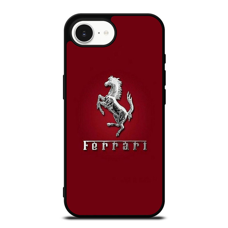 FERRARI LOGO SILVER EMBLEM iPhone 16e Case Cover FERRARI LOGO SILVER EMBLEM iPhone 16e Case Cover