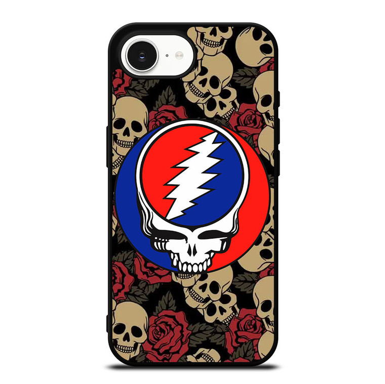 GREATEFUL DEAD BAND ICON SKULL AND ROSE iPhone 16e Case Cover