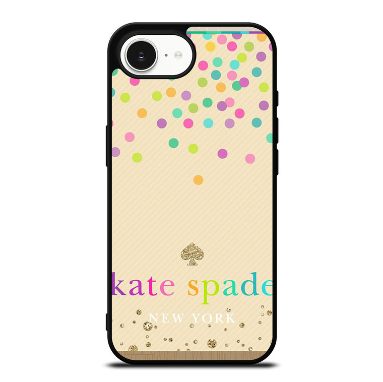 KATE SPADE NEW YORK LOGO COLORFUL POLKADOTS iPhone 16e Case Cover