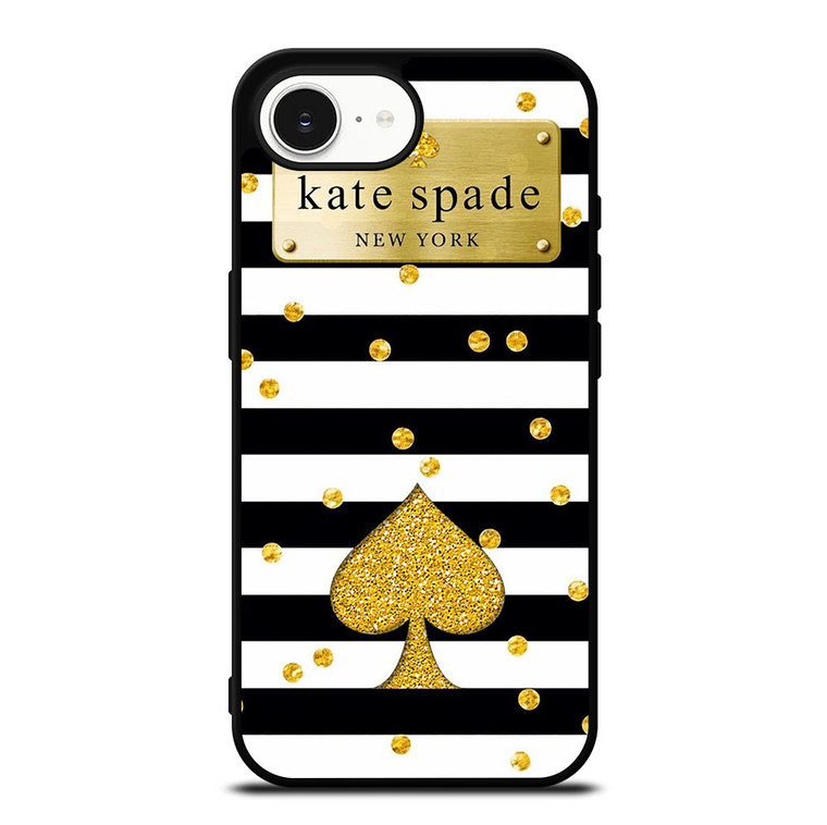 KATE SPADE NEW YORK LOGO GOLDEN POLKADOTS ICON iPhone 16e Case Cover KATE SPADE NEW YORK LOGO GOLDEN POLKADOTS ICON iPhone 16e Case Cover