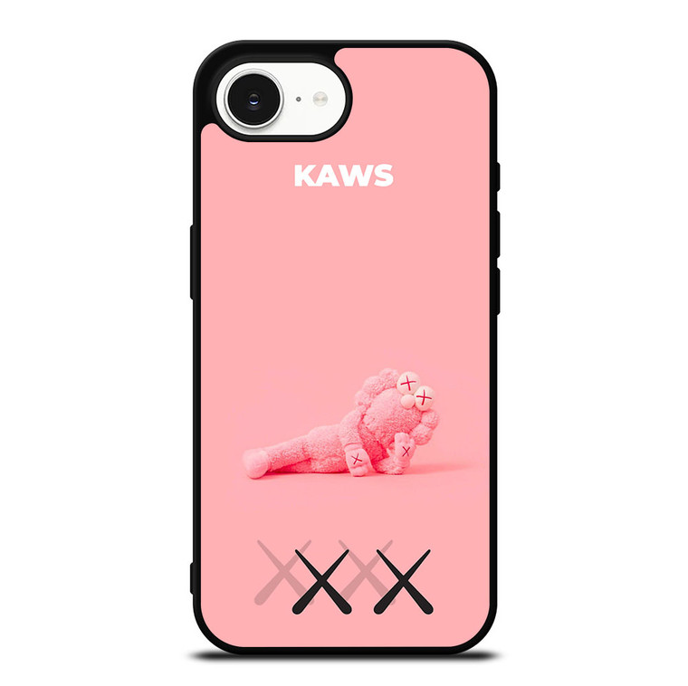 KAWS PINK LOGO MASCOT iPhone 16e Case Cover KAWS PINK LOGO MASCOT iPhone 16e Case Cover