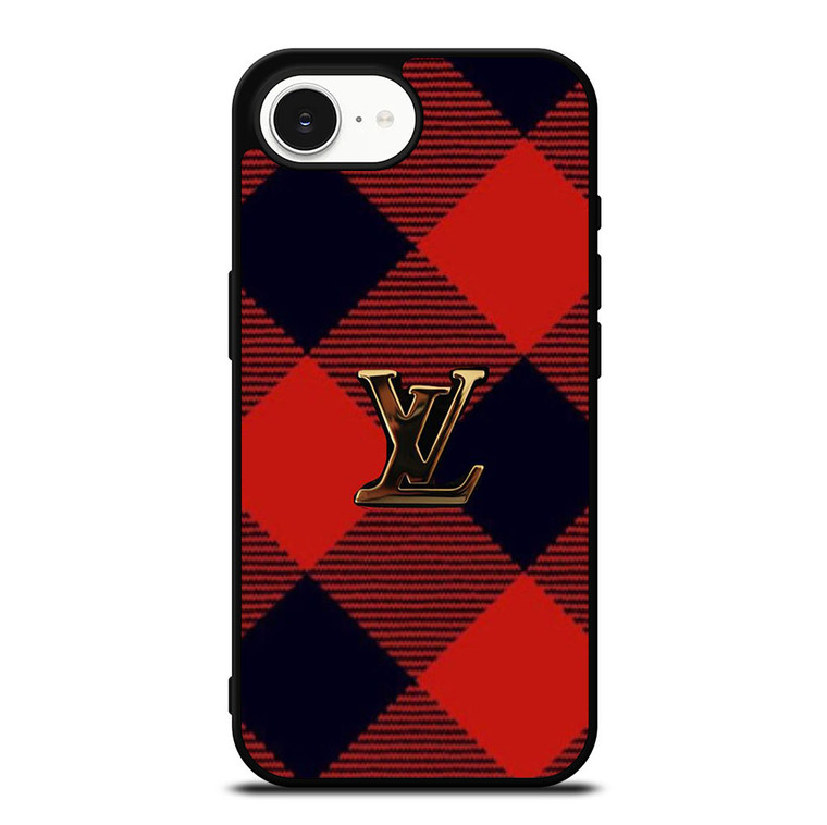 LOUIS VUITTON LV LOGO PATTERN RED iPhone 16e Case Cover