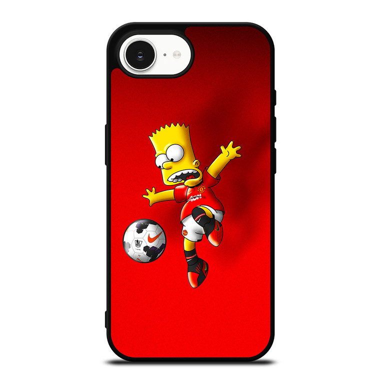 MANCHESTER UNITED BART SIMPSON iPhone 16e Case Cover MANCHESTER UNITED BART SIMPSON iPhone 16e Case Cover