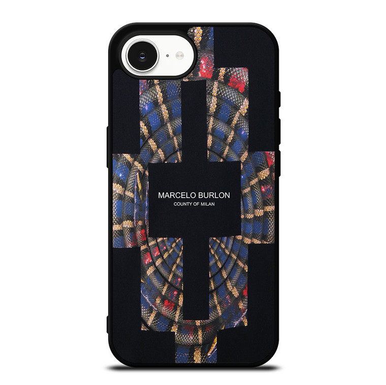 MARCELO BURLON COUNTY OF MILAN LOGO iPhone 16e Case Cover MARCELO BURLON COUNTY OF MILAN LOGO iPhone 16e Case Cover