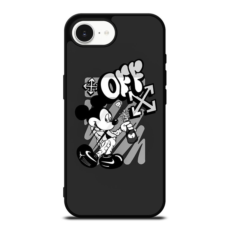 MICKEY MOUSE OFF WHITE LOGO iPhone 16e Case Cover MICKEY MOUSE OFF WHITE LOGO iPhone 16e Case Cover